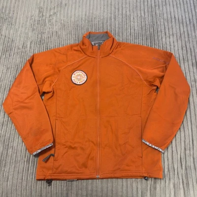 Chaqueta Salomon Para Hombres L Naranja Quemado Cremallera Completa Esquí Térmica Forrada de Vellón Suave Shell Foto 1 de 4