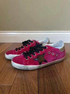 Zapatillas Mujer Golden Goose Super-Star Rosa/Gamuza EU 37 US 7 $525 Foto 1 de 4