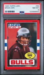 1985 TOPPS USFL #56 BRIAN SIPE PSA 8 - Foto 1 di 1