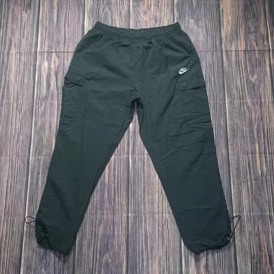 Pantalones de Carga Nike Unisex Adulto Sin Forro Utilidad Grandes Negros Bolsillos con Cordón Foto 1 de 4