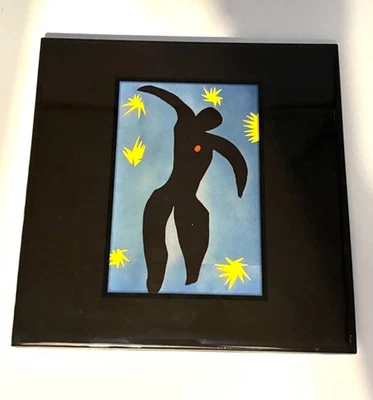 HENRI MATISSE - “The Flight of Icarus”印花玻璃包装 8 英寸方形悬挂坐 — 第 1/4 张图片