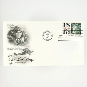 Richard E Byrd Air Mail Stamp 1971 First Day Issue Stamped Flight Envelope B572 - Picture 1 of 2