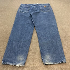 Jeans Carhartt vintage para hombre 40x30 B17 DST azul desgastado denim - Imagen 1 de 14