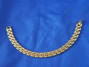 CITIZEN gold tone estate Bracelet FOLD OVER CLOSURE, 720 A10 - Picture 1 of 7