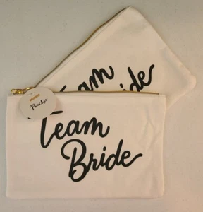 NWT ~ Team Bride ~ Makeup/Toiletry Bag ~ Lot includes 2 Pouches - Picture 1 of 2