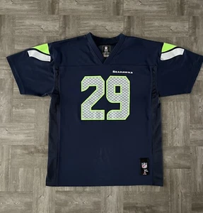Youth Team Apparel Seattle Seahawks Earl Thomas III Navy Jersey X-Large 18/20 XL - Picture 1 of 7