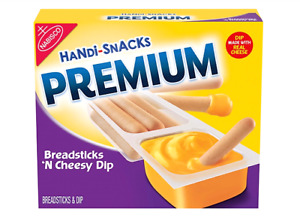 Handi Snacks Premium Breadsticks and Cheesy Dip