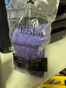 Purple Heavy Duty Plastic Spoons 24ct. Tableware Decorations Party Supplies New! - Picture 1 of 2