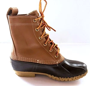 LL Bean 6” Original Bean Duck Boots Waterproof Leather Unlined Women’s Size 6 - Picture 1 of 11