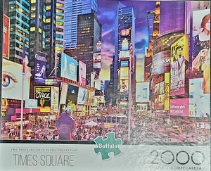 New York City TIMES SQUARE 2000 Piece Jigsaw Puzzle by Buffalo Games New/Sealed - Picture 1 of 2