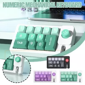 Mini USB-C Mechanical Numeric Keypad RGB Backlight Numpad Ke 13 Wired Keys H3P4 - Picture 1 of 18