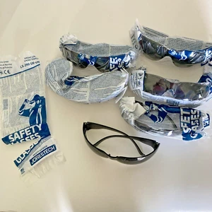 6 Prs Jorestech Safety Glasses Smoke Lens ANSI Z87+ Certified UVA / UVB Protectn - Picture 1 of 6