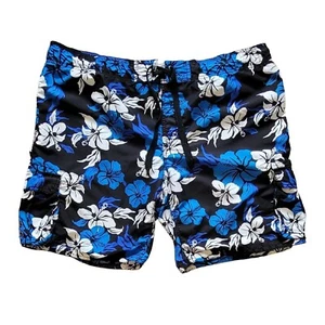 Arizona Blue Floral Swim Trunks Hawaiian Mens Size XXL - Picture 1 of 5