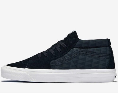 Scarpe medie nere Vans X Pilgrim taglia 7 uomo USA NUOVE con lacci ed etichette extra