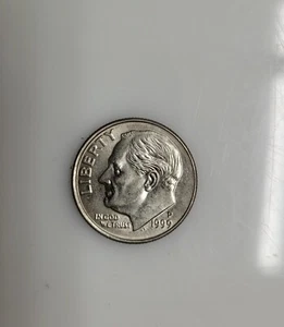 1999-P Roosevelt Dime 10C Off Center Rim Mint Error Ungraded Uncertified - Picture 1 of 2