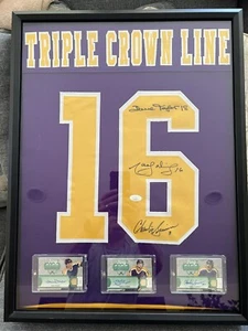 KINGS Triple Crown Line Signed Autographed Framed 18x24 Jersey 2x Auto JSA 1/1 - Picture 1 of 11