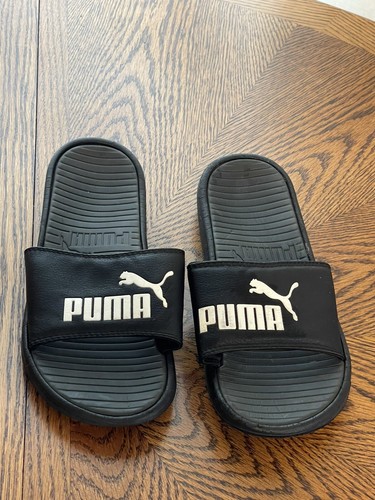 Infradito diapositive per gatti nere PUMA da uomo taglia 8