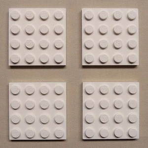 x4 NUEVO Lego Placas Base Blancas 4x4 Placas de Construcción de Ladrillo - Imagen 1 de 1