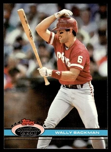 1991 Stadium Club Wally Backman Philadelphia Phillies #368 - Picture 1 of 2
