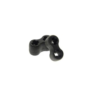 2x Lego Technic Verbinder schwarz Gummi Halter 2 Achs Löcher SW 4198367 45590 - Picture 1 of 1