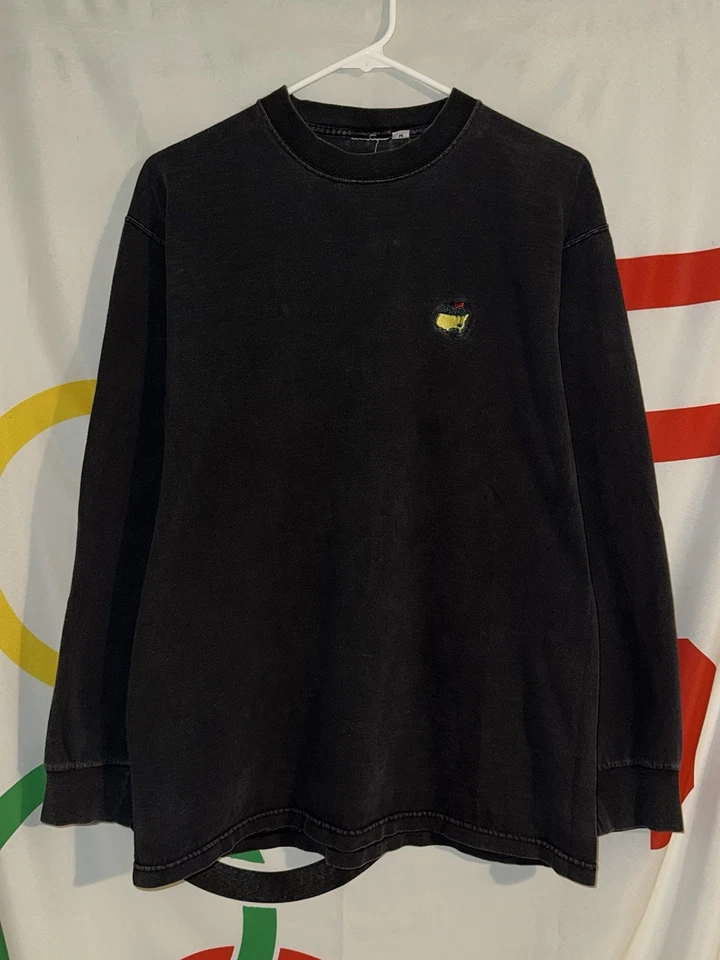 Camiseta The Masters Mediana Negra Manga Larga De Colección Y2K Golf Tiger Woods Foto 1 de 4