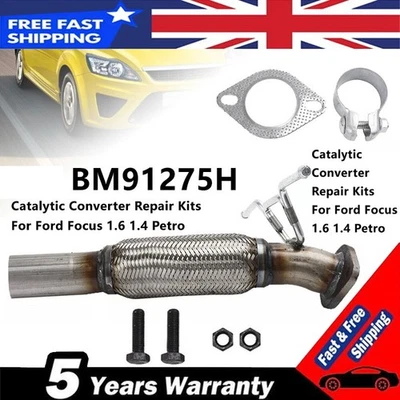 Petrol Catalytic Converter Repair Pipe&Fitting Kit FOR Ford Focus C-Max BM91275H - Image 1 of 4