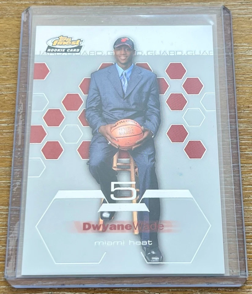 DWYANE WADE 02-03 Topps Finest #182 XRC RC ROOKIE ! MIAMI HEAT ! - Image 1 of 1