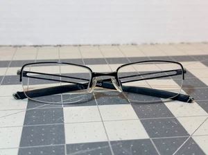 Oakley Frag OX5045-0151 Black Half Rim Eyeglasses 51-19-140 - FRAME ONLY - Picture 1 of 14
