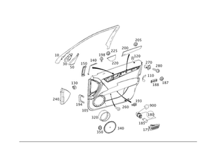 Genuine Mercedes-Benz Trim Strip 204-720-31-22 - Picture 1 of 2