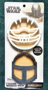 Star Wars The Mandalorian Zwei Silikon Frühstück Formen Neu Disney Beste Marken - Bild 1 von 2