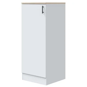 Columna Cocina Kira 1 Puerta Blanco Brillo/Roble 3 Estantes 60x148x60 cm - Imagen 1 de 8
