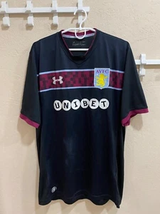 Maglia calcio away Aston Villa 2017/18 Under Armour taglia XL - Foto 1 di 12