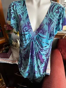 APT 9 - Ladies Top - Cap Sleeve - Rhinestones - NWOT - Size 1X - Picture 1 of 5