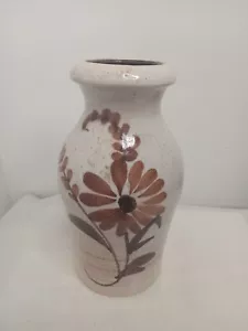 Vintage Scheurich Keramik Art Pottery Ceramic Vase 523-18 Floral 7" West Germany - Picture 1 of 6