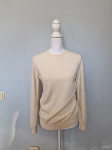 Damen Mc LEON 100% Cashmere Kashmir Pullover Ecru Weib Gr. M 42" - Bild 1 von 11