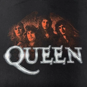 Queen XS Black T-shirt Freddie Mercury Rhapsody Rock Band Live Aid Movie - Picture 1 of 6