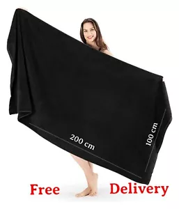 Extra Big Super Jumbo Bath Sheet Towel 100x200 cm Egyptian Cotton XXL Bath Sheet - Picture 1 of 70