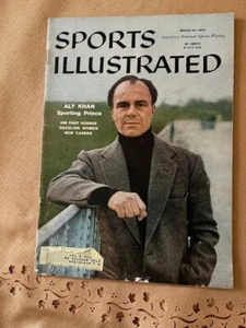 Sports Illustrated Aly Khan 1959 Giant Mays Cepeda Ashburn Phils NCAA Final Four - Picture 1 of 5