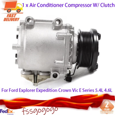 For 2003-2005 Lincoln Aviator, Navigator, Town Car YCC168 A/C Compressor &Clutch - Imagem 1 de 4