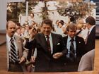 Vintage Ronald Reagan Polaroid Picture With Security Detail