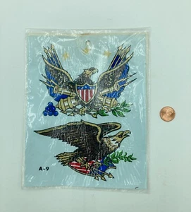 Calcomanías calcomanías vintage 1981 decorativas Meyercord patrióticas American Eagle #0235 A9 - Imagen 1 de 4