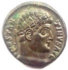 Nº 43,FOLLIS CONSTANTINO I.ESPLENDIDO,MINT:ANTIOQUÍA.GLÓBULO EN PUERTA,