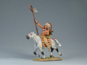 TEAM MINIATURES AMERICAN INDIANS IDA6029 SIOUX WARRIOR CHARGING ON HORSE