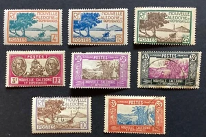 NEW CALEDONIA 1928 Pictorial Definitives Mint and Used Lot (B114) - Picture 1 of 2
