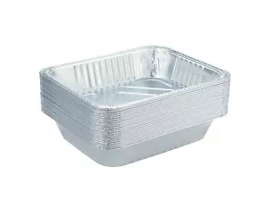 9x13 Aluminum Pans 30pack Disposable Foil Pans Half Size Deep Steam Table Pans - Picture 1 of 8