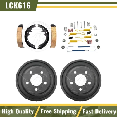 Tambores de freio traseiro e sapatas de freio kit de mola compatível com Jeep Cherokee 1994-1996 - Imagem 1 de 4