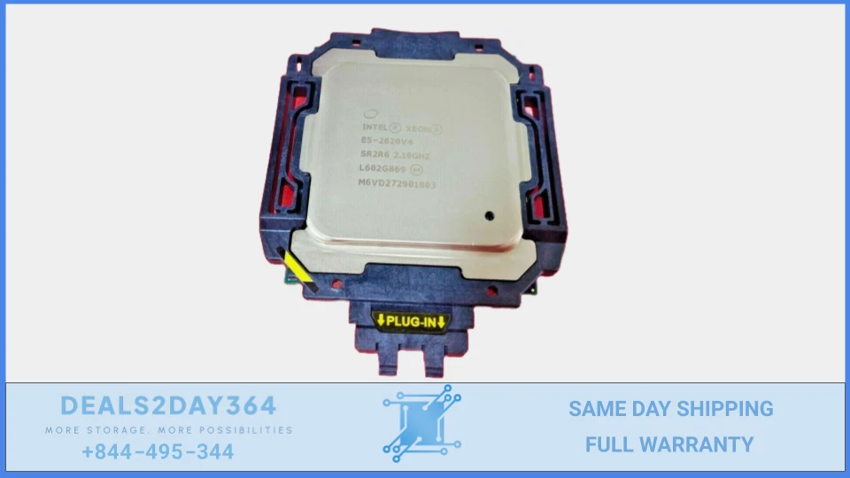 Intel Xeon E5-2620 V4 20M Cache 2.10 GHz 8 Core CPU Processor SR2R6 Tested  - Image 1 of 4