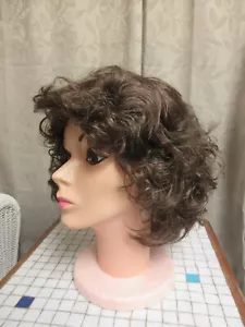 #7 Paula Young Synthetic Wig Brown Short Length Curly Style Ginger Color 8 NWT - Picture 1 of 9