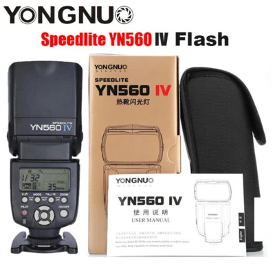 Yongnuo YN560 IV YN560IV Speedlite 2.4G Radio Inalámbrica Maestro Esclavo Flash Luz - Imagen 1 de 4
