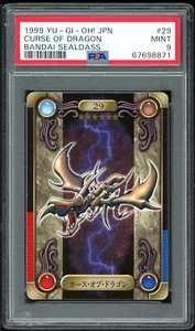 Yu-Gi-Oh Japanese Sealdass 29 Curse Of Dragon Bandai 1999 PSA 9 67698871 - Picture 1 of 2